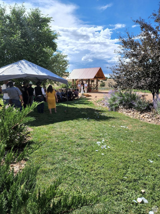 1665 E 1200 N, Mount Pleasant, UT 84647 - view of grassy yard featuring a gazebo