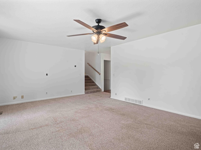 2713 N 650 E, North Ogden, UT 84414 - carpeted spare room featuring ceiling fan and baseboards