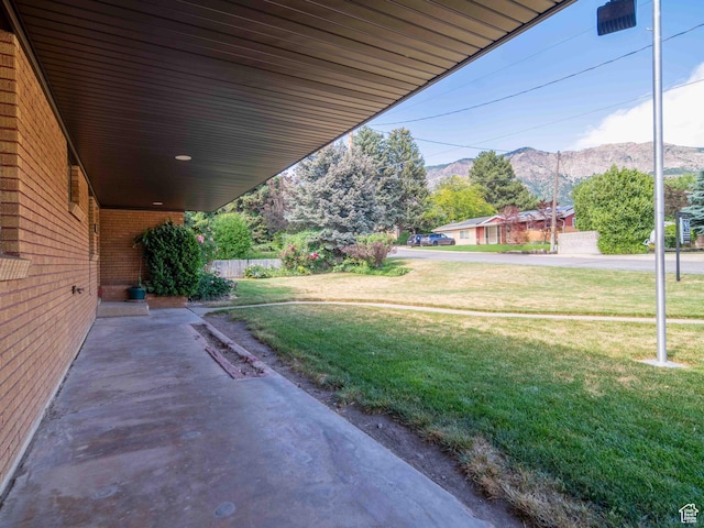 2713 N 650 E, North Ogden, UT 84414 - view of patio featuring a mountain view