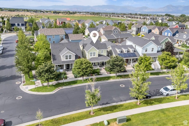 4956 W Vermillion Dr, South Jordan, UT 84009 - aerial perspective of suburban area featuring a mountain backdrop