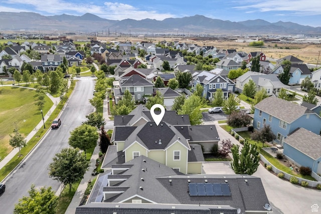 4956 W Vermillion Dr, South Jordan, UT 84009 - aerial perspective of suburban area with a mountain backdrop