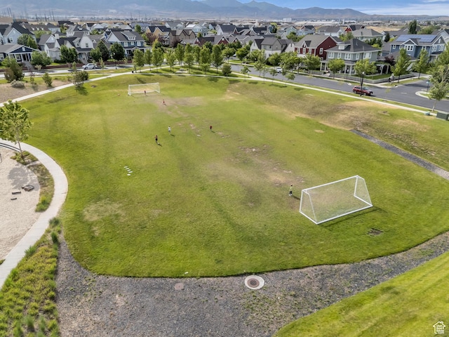 4956 W Vermillion Dr, South Jordan, UT 84009 - aerial view of residential area featuring a mountainous background