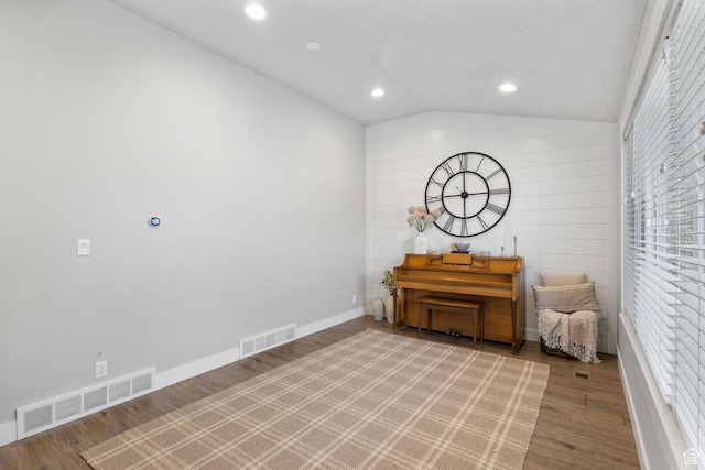 211 S 860 E, Orem, UT 84097 - living area with lofted ceiling, wood finished floors, and recessed lighting