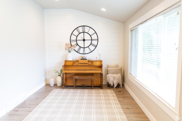 211 S 860 E, Orem, UT 84097 - sitting room with wood finished floors, lofted ceiling, and recessed lighting