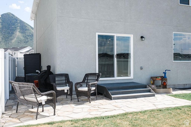 3657 E 1500 S, Spanish Fork, UT 84660 - view of patio / terrace with a mountain view