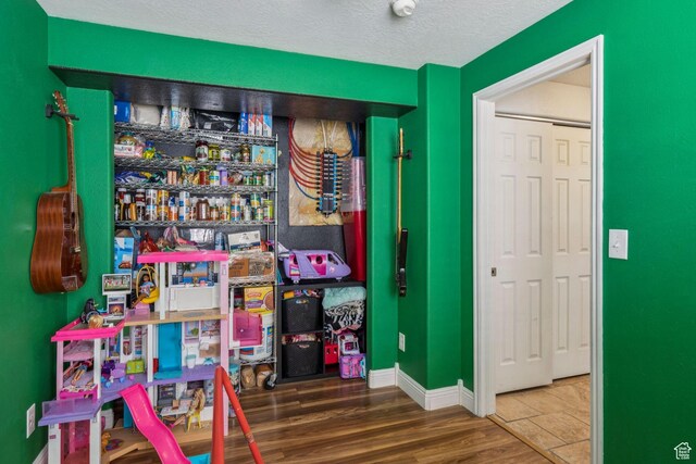 4052 W Newland Loop, Lehi, UT 84043 - rec room featuring wood finished floors and a textured ceiling