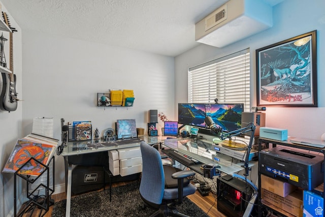 4052 W Newland Loop, Lehi, UT 84043 - home office with wood finished floors and a textured ceiling
