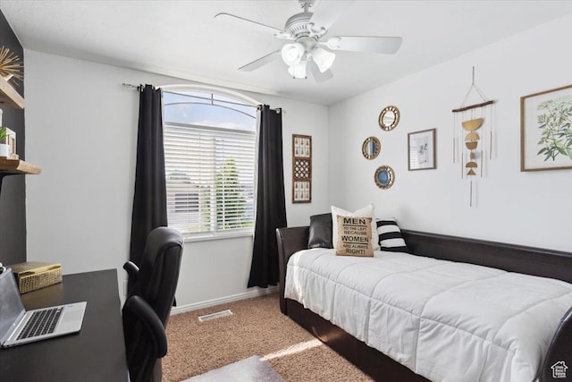 4124 S 3475 W, West Haven, UT 84401 - carpeted bedroom with an office area and ceiling fan