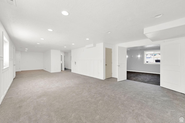 4317 S 3350 W, West Haven, UT 84401 - basement with carpet floors, recessed lighting, and a textured ceiling