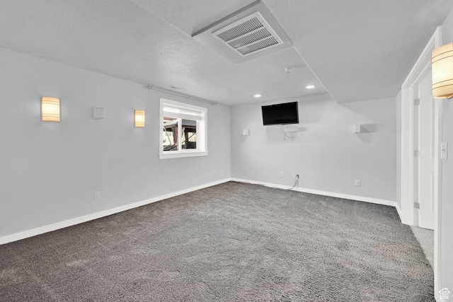 4317 S 3350 W, West Haven, UT 84401 - below grade area with carpet flooring, recessed lighting, and a textured ceiling