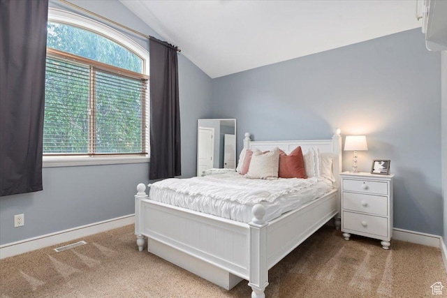 14257 S Round Rock Dr W, Herriman, UT 84096 - bedroom featuring vaulted ceiling and carpet