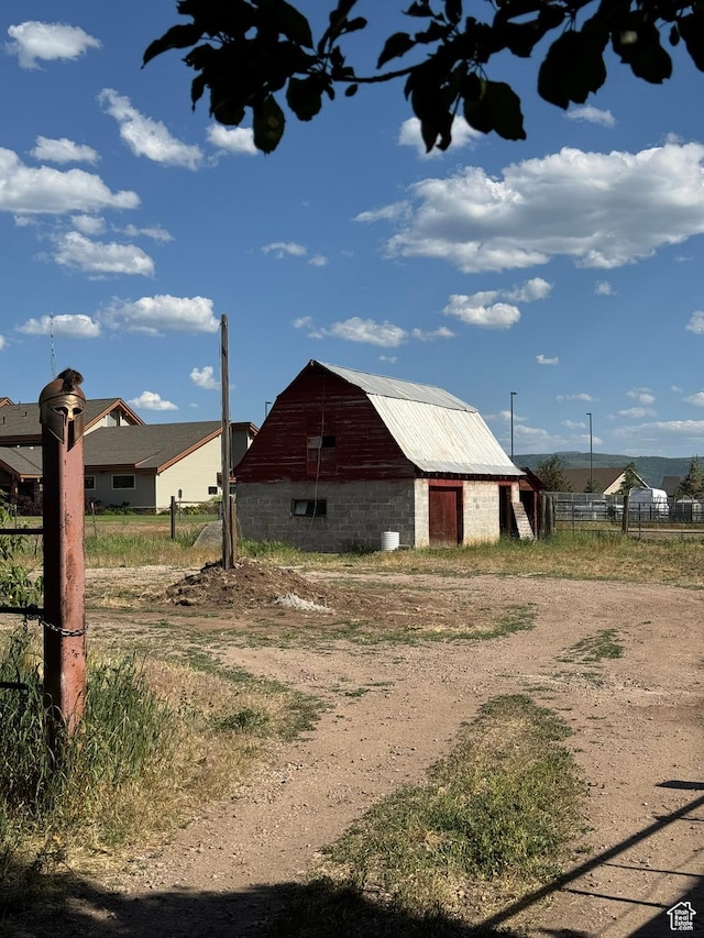 240 E 300 S, Kamas, UT 84036 - view of side of property with a barn, an outbuilding, and a garage