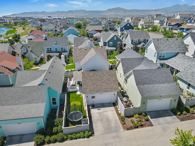 10612 S Lake Ave, South Jordan, UT 84009 - aerial perspective of suburban area featuring a mountainous background