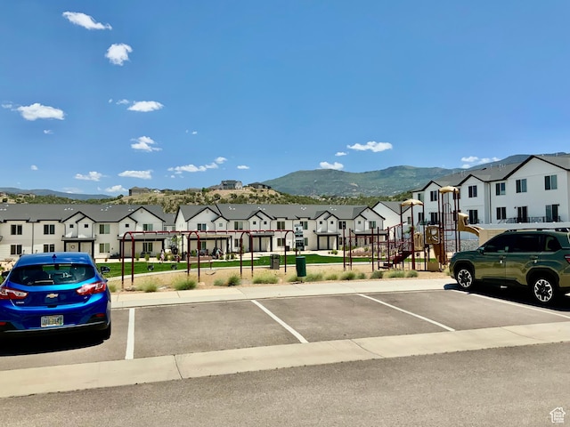 2953 W Ezra Dr, Cedar City, UT 84720 - uncovered parking lot with a residential view and a mountain view