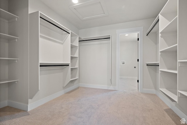 1324 E 320 S, Payson, UT 84651 - walk in closet featuring carpet floors and attic access