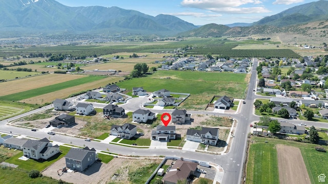 1324 E 320 S, Payson, UT 84651 - aerial overview of property's location with mountains, rural landscape, and nearby suburban area