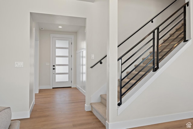 1324 E 320 S, Payson, UT 84651 - foyer entrance with wood finished floors and stairway