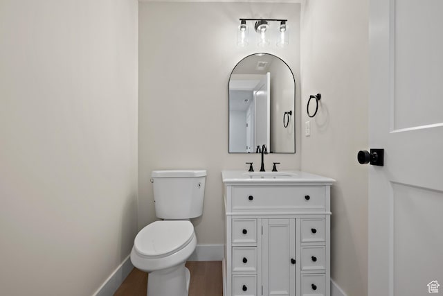 1324 E 320 S, Payson, UT 84651 - half bath featuring vanity and wood finished floors