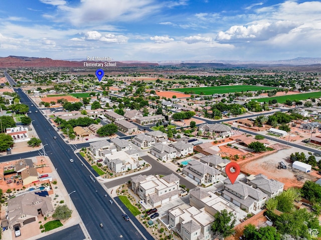 140 W Center St Unit 29, Ivins, UT 84738 - aerial perspective of suburban area featuring mountains