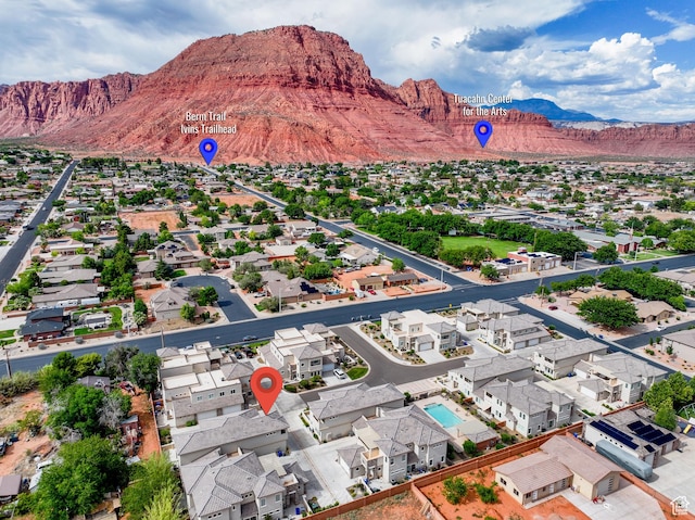 140 W Center St Unit 29, Ivins, UT 84738 - aerial perspective of suburban area featuring a mountain backdrop
