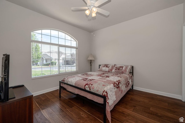 10056 S Remembrance Ln, South Jordan, UT 84095 - bedroom with hardwood / wood-style flooring and ceiling fan