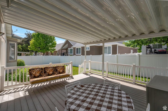 10056 S Remembrance Ln, South Jordan, UT 84095 - wooden deck with a fenced backyard