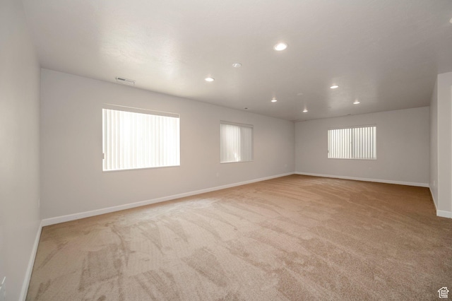 10056 S Remembrance Ln, South Jordan, UT 84095 - spare room with light carpet and recessed lighting