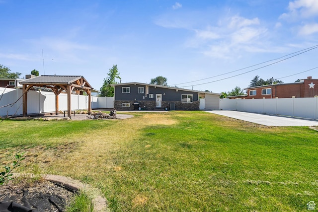 790 E 5300 S, South Ogden, UT 84405 - fenced backyard with a gazebo and a patio