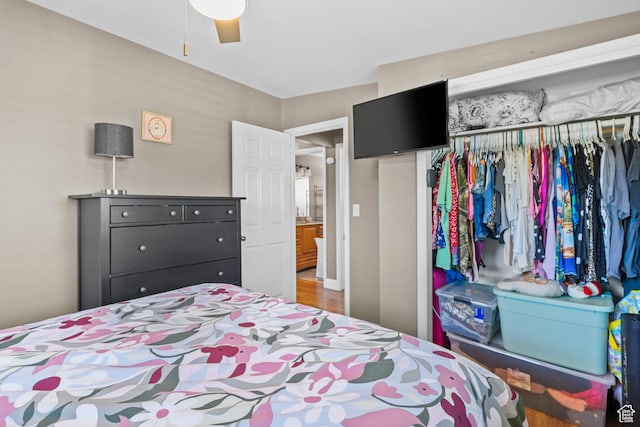 790 E 5300 S, South Ogden, UT 84405 - bedroom featuring a closet and ceiling fan