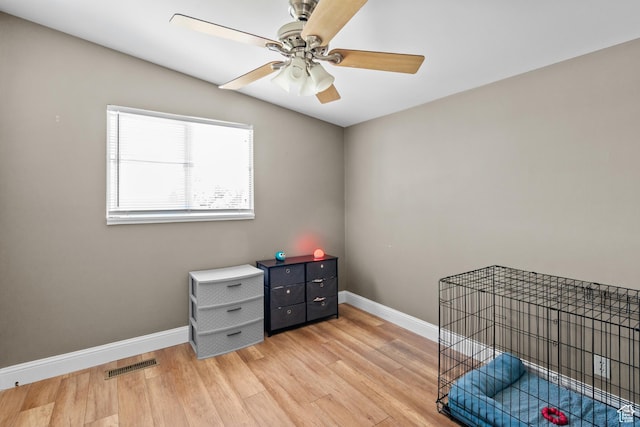 790 E 5300 S, South Ogden, UT 84405 - unfurnished bedroom with light wood-type flooring and ceiling fan