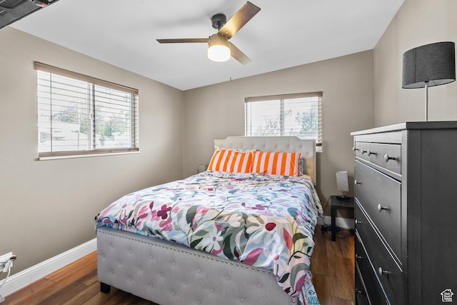 790 E 5300 S, South Ogden, UT 84405 - bedroom featuring wood finished floors and a ceiling fan