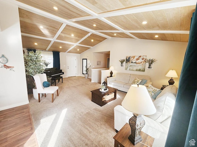 1365 N Highland Blvd, Brigham City, UT 84302 - living room with wooden ceiling, wood finished floors, and recessed lighting