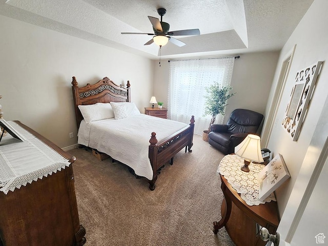 1365 N Highland Blvd, Brigham City, UT 84302 - bedroom with a textured ceiling, carpet flooring, and a ceiling fan