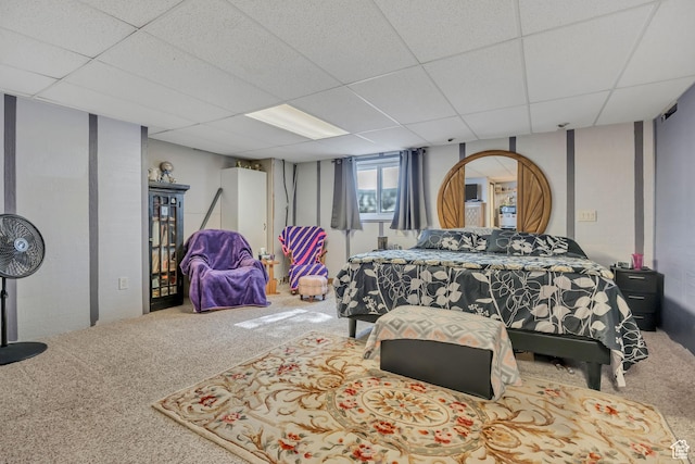 501 N Main St, Vernon, UT 84080 - carpeted bedroom with a paneled ceiling