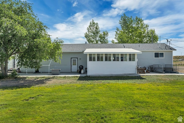 501 N Main St, Vernon, UT 84080 - rear view of house featuring a patio and a lawn