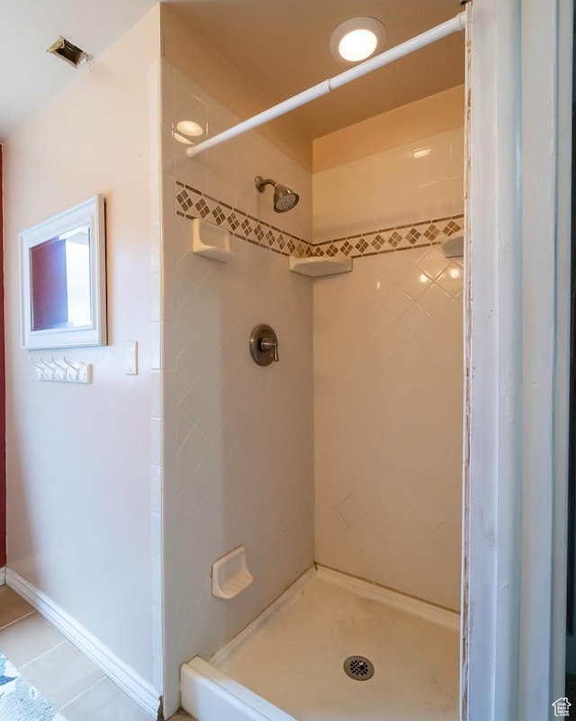 2970 S Mock Orange Dr W, West Valley City, UT 84119 - full bath featuring a shower stall and tile patterned flooring