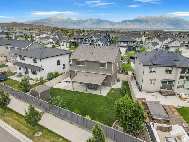 7335 N Harvest Crop Dr, Eagle Mountain, UT 84005 - aerial view of residential area with mountains