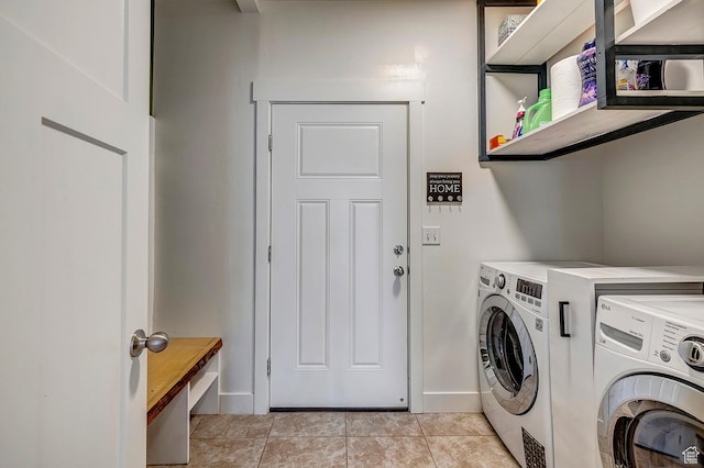 56 N Rue De Matth W, Vineyard, UT 84058 - washroom with washing machine and dryer and baseboards