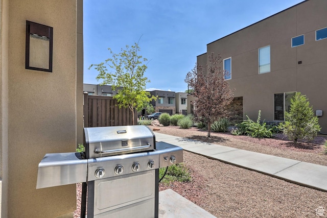 615 W 470 N, Moab, UT 84532 - view of patio / terrace with grilling area and a residential view