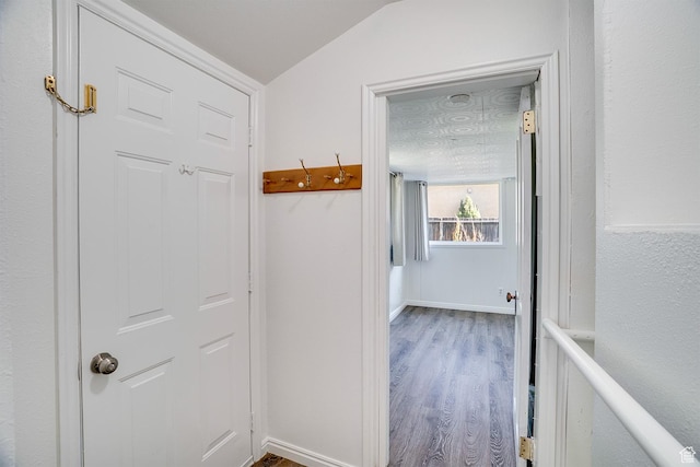1132 S 1100 W, Provo, UT 84601 - hall with wood finished floors and lofted ceiling