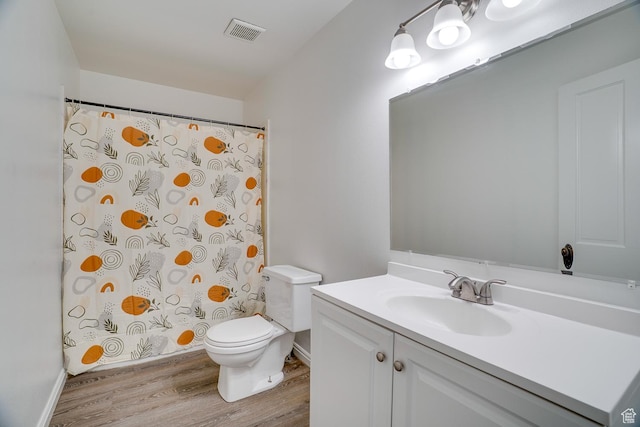 1132 S 1100 W, Provo, UT 84601 - bathroom featuring vanity, wood finished floors, and a shower with curtain