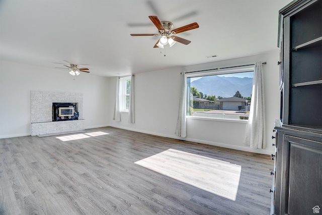 1132 S 1100 W, Provo, UT 84601 - unfurnished living room featuring ceiling fan and wood finished floors