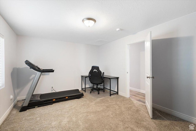 4509 S Greystock Cir W, West Valley City, UT 84120 - workout area featuring carpet flooring and baseboards
