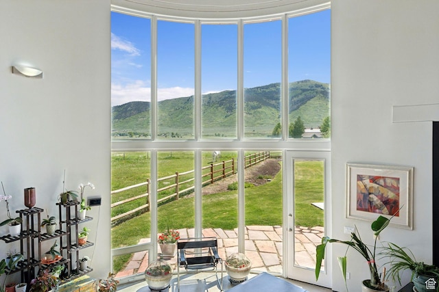 3530 N State Road 32, Marion, UT 84036 - sunroom with a mountain view and plenty of natural light