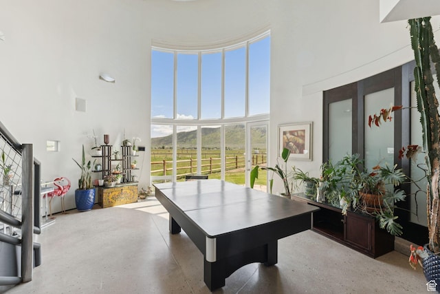 3530 N State Road 32, Marion, UT 84036 - playroom with a towering ceiling and speckle patterned floor