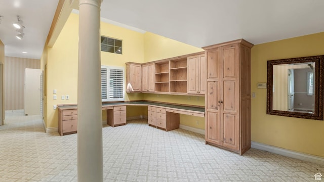 3175 N 140 W, Provo, UT 84604 - unfurnished office featuring built in desk, light colored carpet, and track lighting