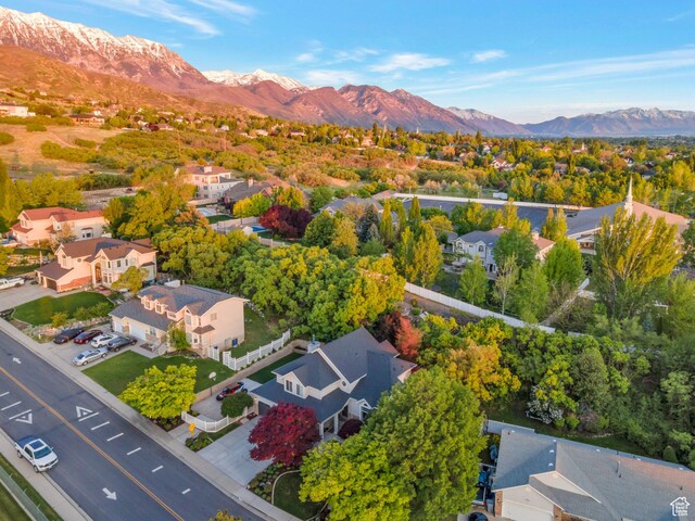 1028 E 140 N, Lindon, UT 84042 - aerial perspective of suburban area featuring a mountain backdrop