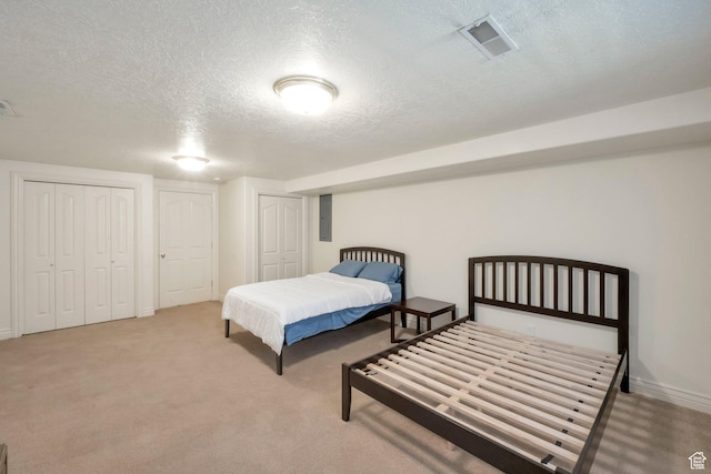 1028 E 140 N, Lindon, UT 84042 - carpeted bedroom with multiple closets and a textured ceiling