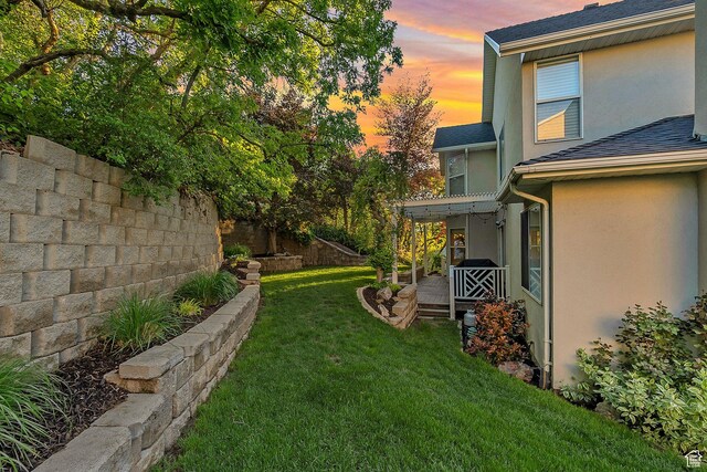 1028 E 140 N, Lindon, UT 84042 - view of yard at dusk