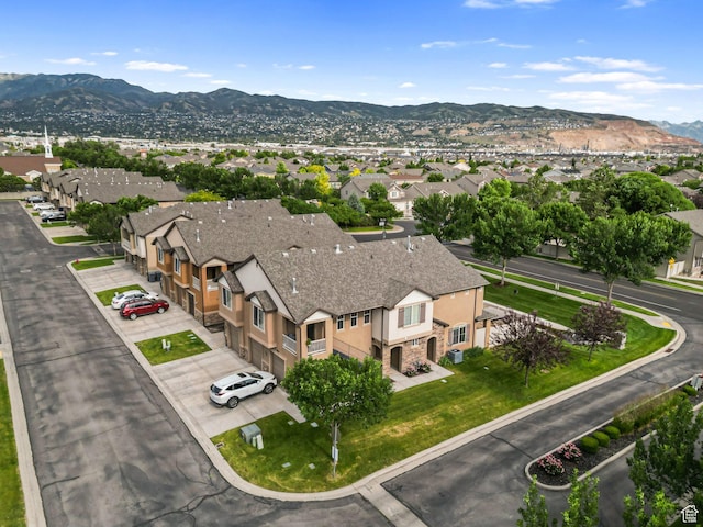 1051 W Castleton Dr, North Salt Lake, UT 84054 - aerial perspective of suburban area featuring a mountainous background